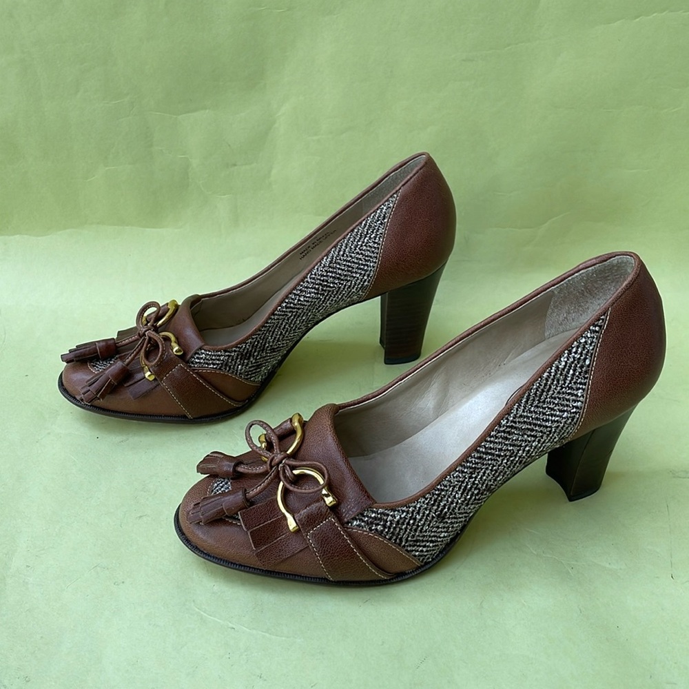 Talbots Brown and Tan Heels